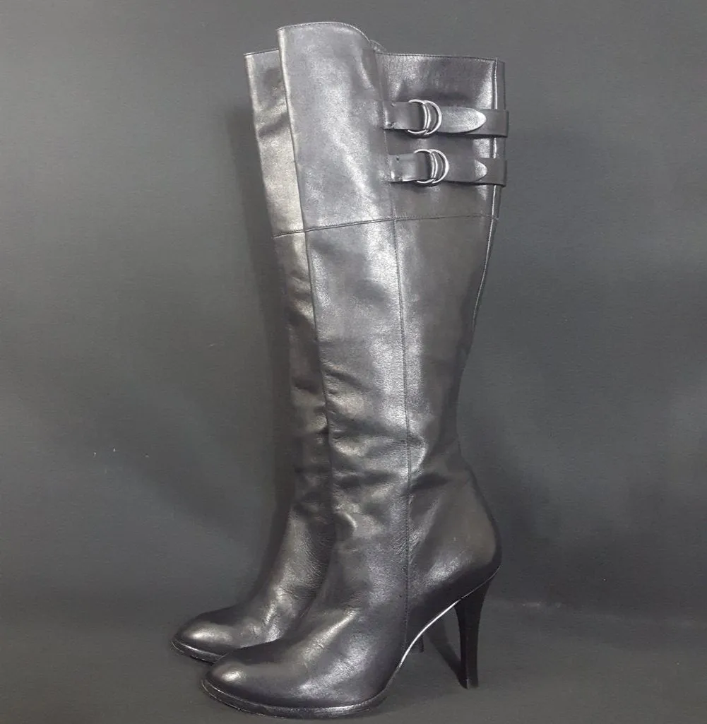 Cole Haan Knee High Leather Boots Size 8