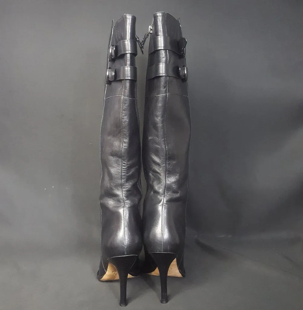 Cole Haan Knee High Leather Boots Size 8