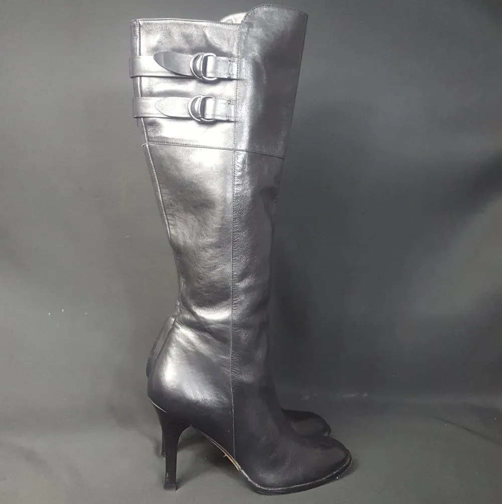 Cole Haan Knee High Leather Boots Size 8