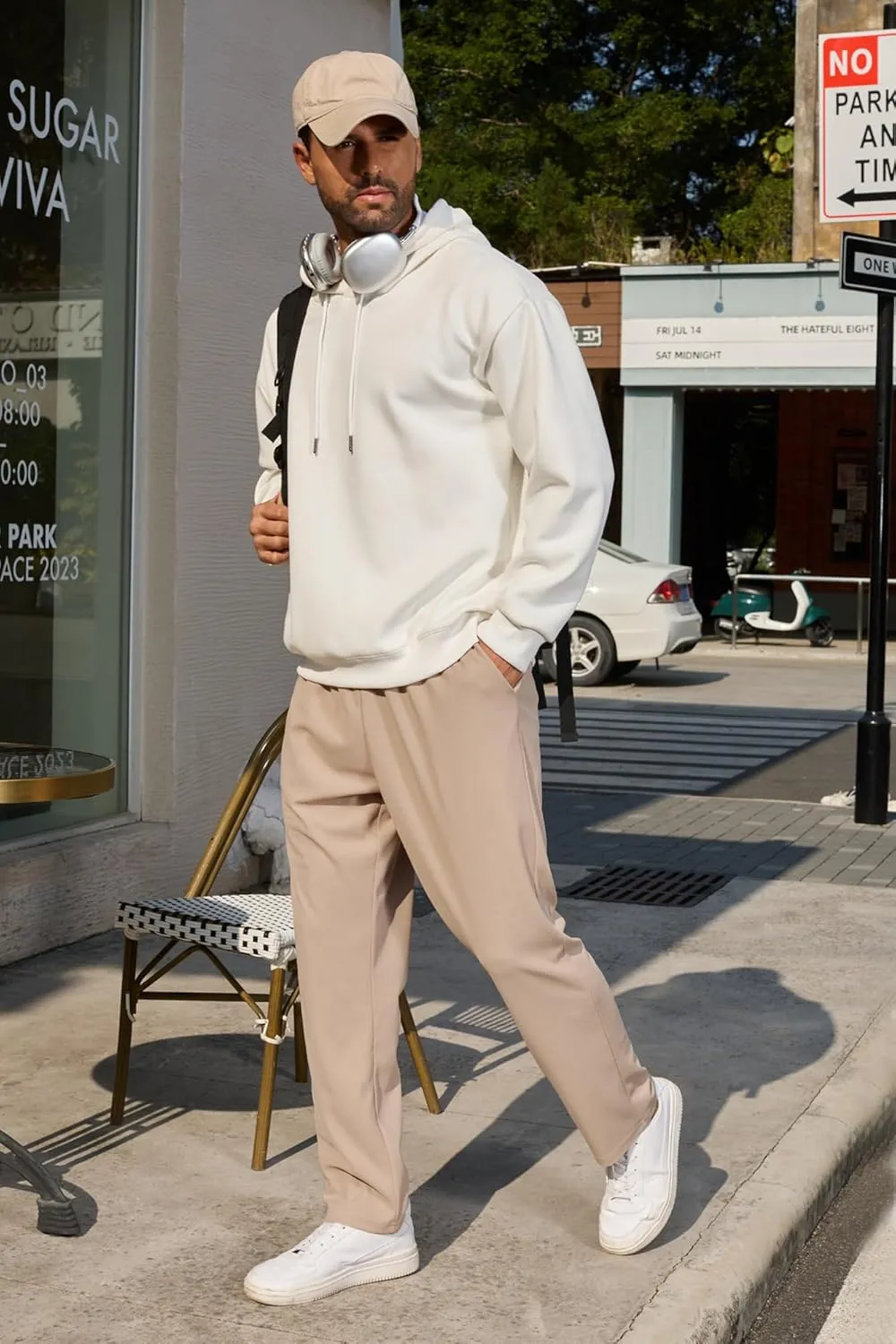 COOFANDY Men's Casual Pants Waffle Knit Yoga Pants Lightweight Sweatpants Open Bottom Lounge Trousers