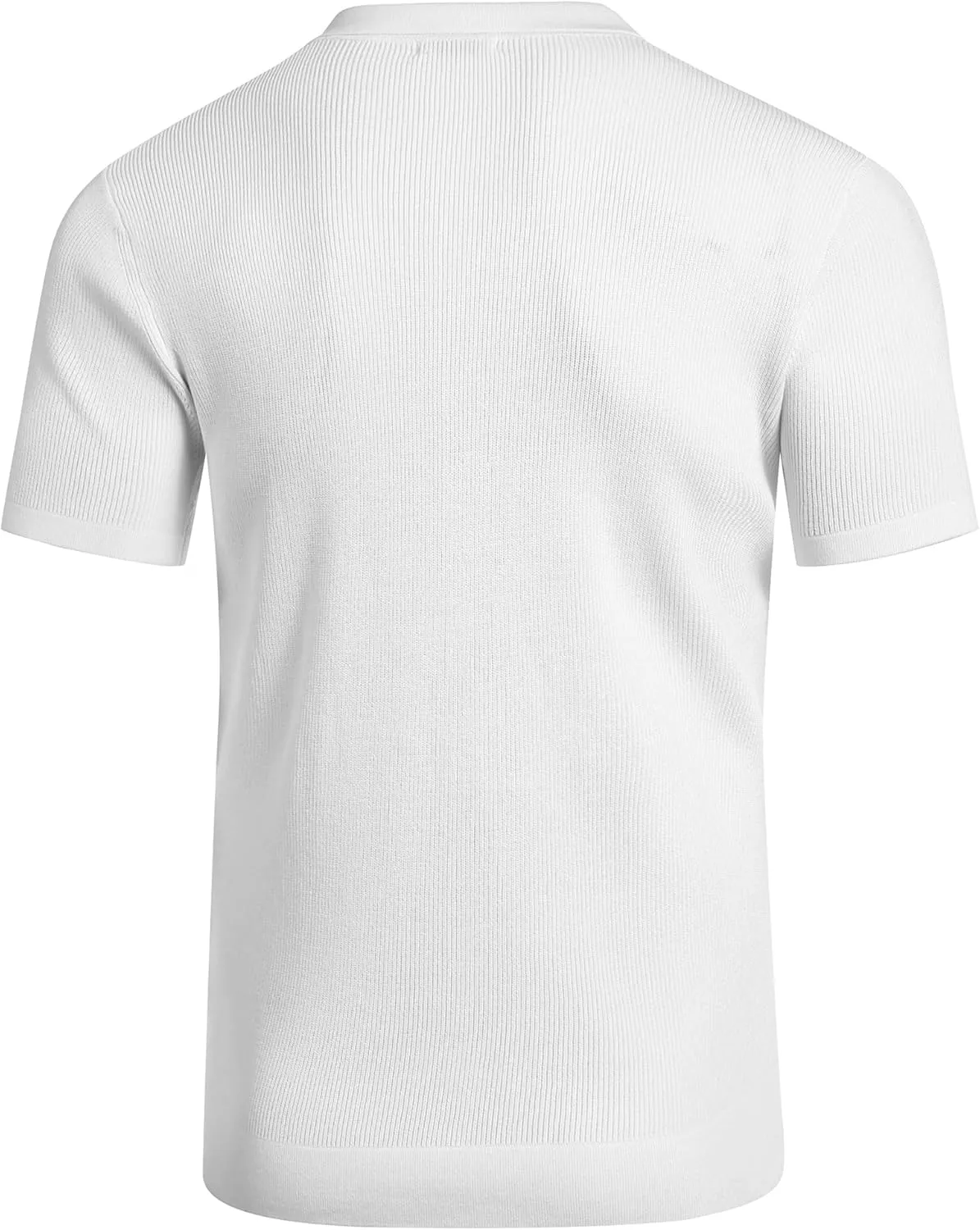 COOFANDY Men's Vintage Knit Shirt Short Sleeve Button Down Polo Shirts for Summer Casual & Vacation