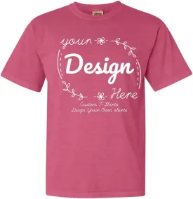 INK STITCH Custom Design Your Own Unisex 1717 Comfort Colors Garment Dyed Personalized Printing T-Shirts