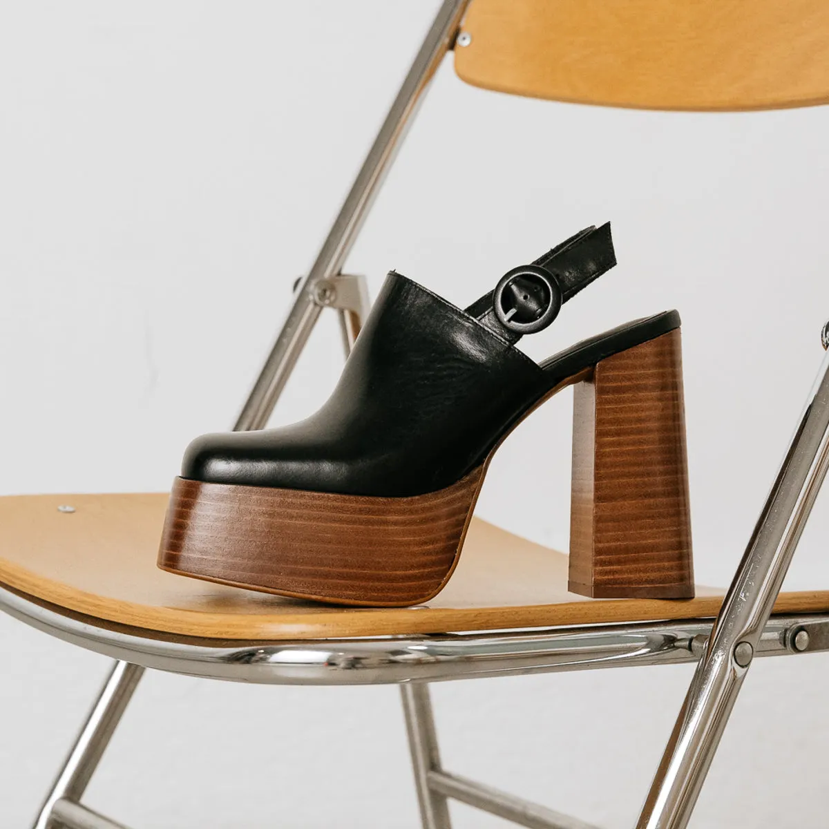 Jonak - Mules Betsy Cuir  - Noir