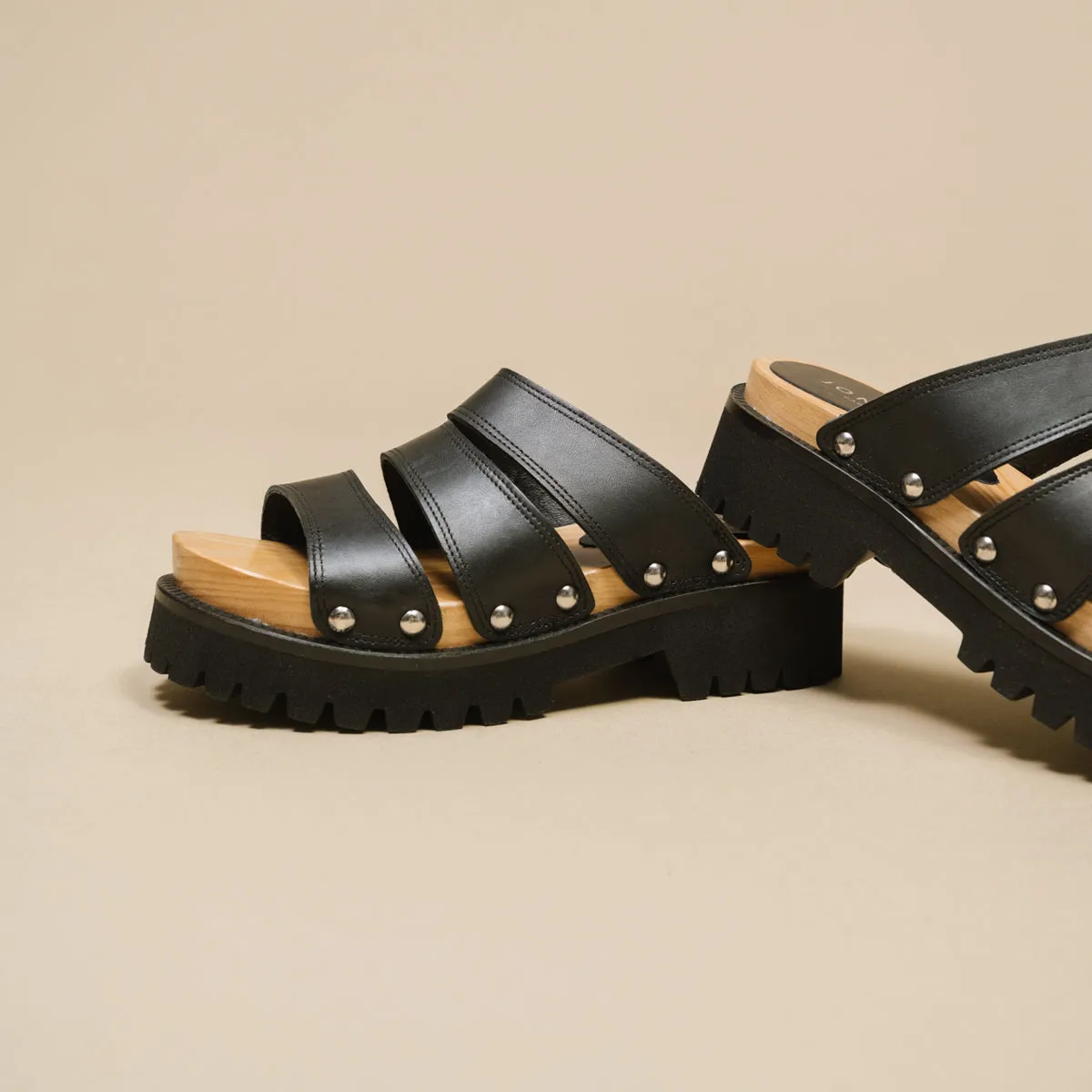 Jonak - Mules Malcolm Cuir  - Noir