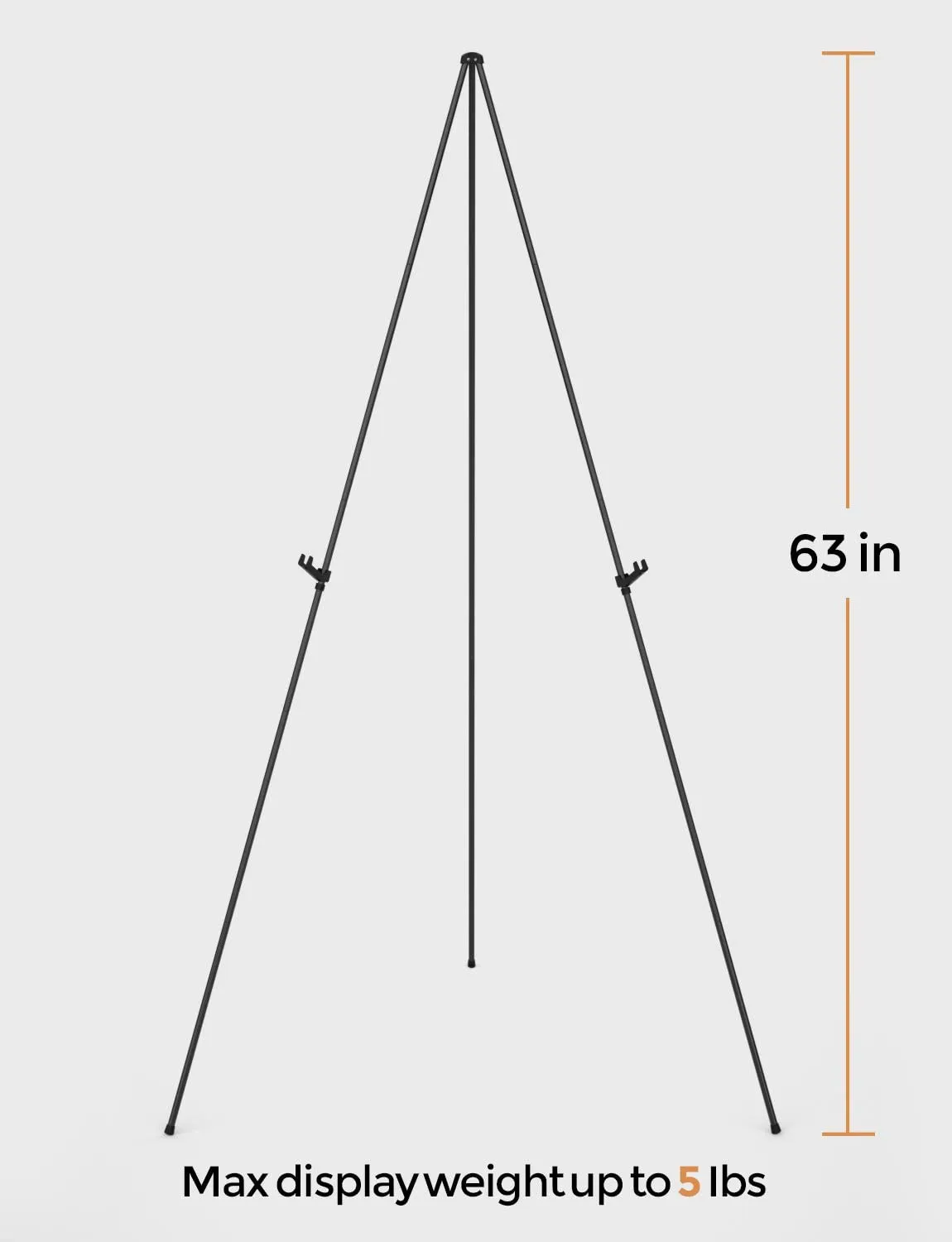 Nicpro 2 Pack Folding Easels for Display, 63 Inch,  Portable for Artist Poster Wedding with Carry Bag