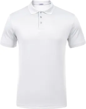 PINSPARK 1/3/4/5 Pack: Golf Polo Shirts for Men Multipacks Quick Dry Short Sleeve Collared Shirt Slim Fit Casual Polos Shirt