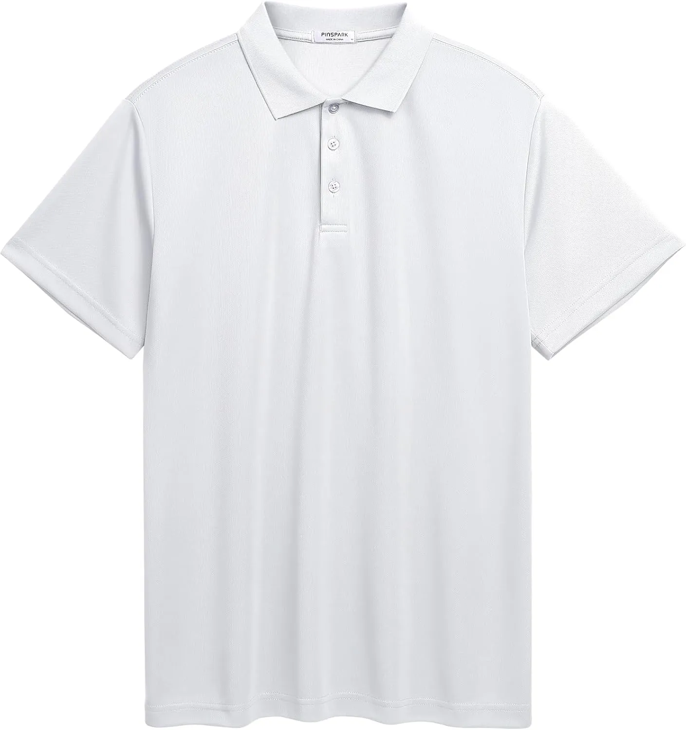 PINSPARK 1/3/4/5 Pack: Golf Polo Shirts for Men Multipacks Quick Dry Short Sleeve Collared Shirt Slim Fit Casual Polos Shirt