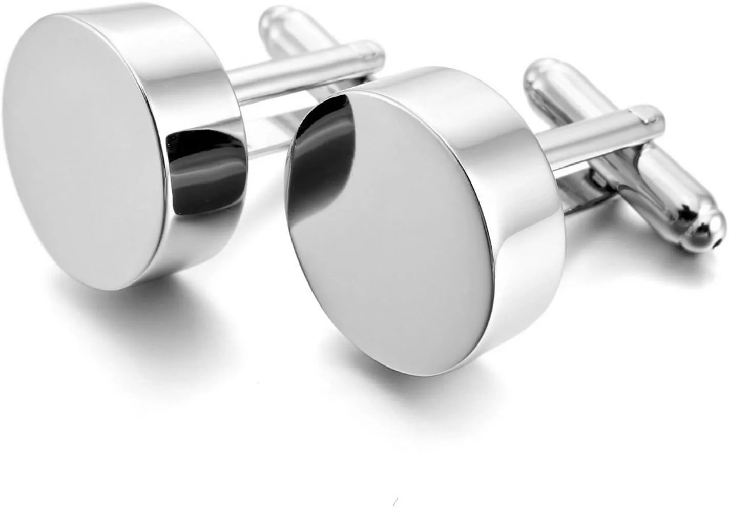 Stainless Steel Cufflinks Men's Classic Shirt Tuxedo Cufflinks for Wedding Business