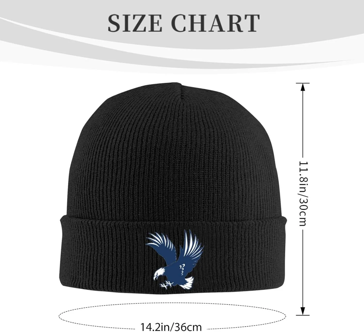 University of Mary Washington Logo Classic Warm Winter Knit Cap Fleece Lined Beanie Hat