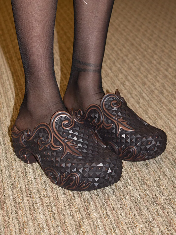 Y/Project x Melissa Court Clog, Brown