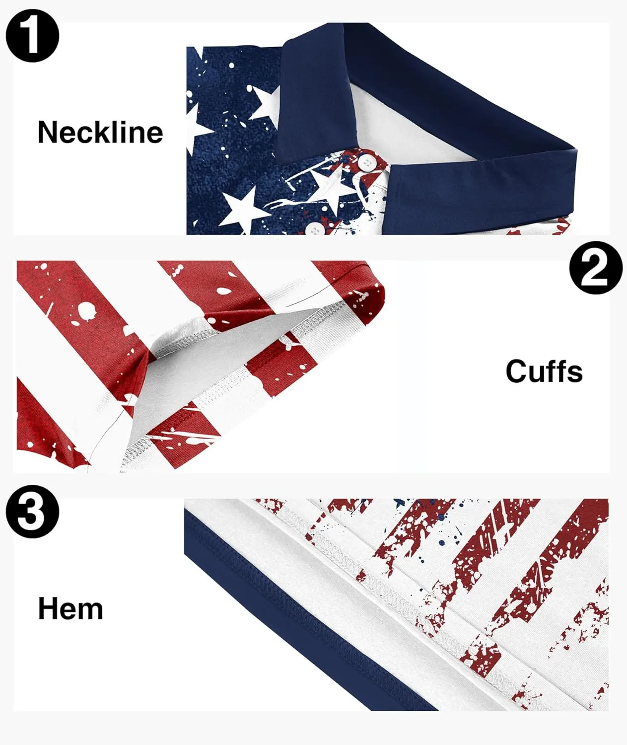 ZITY Men's Flag Golf Polo Shirts Short Sleeve Tactical Collared Shirt Men Outdoor Moisture Wicking Shirts